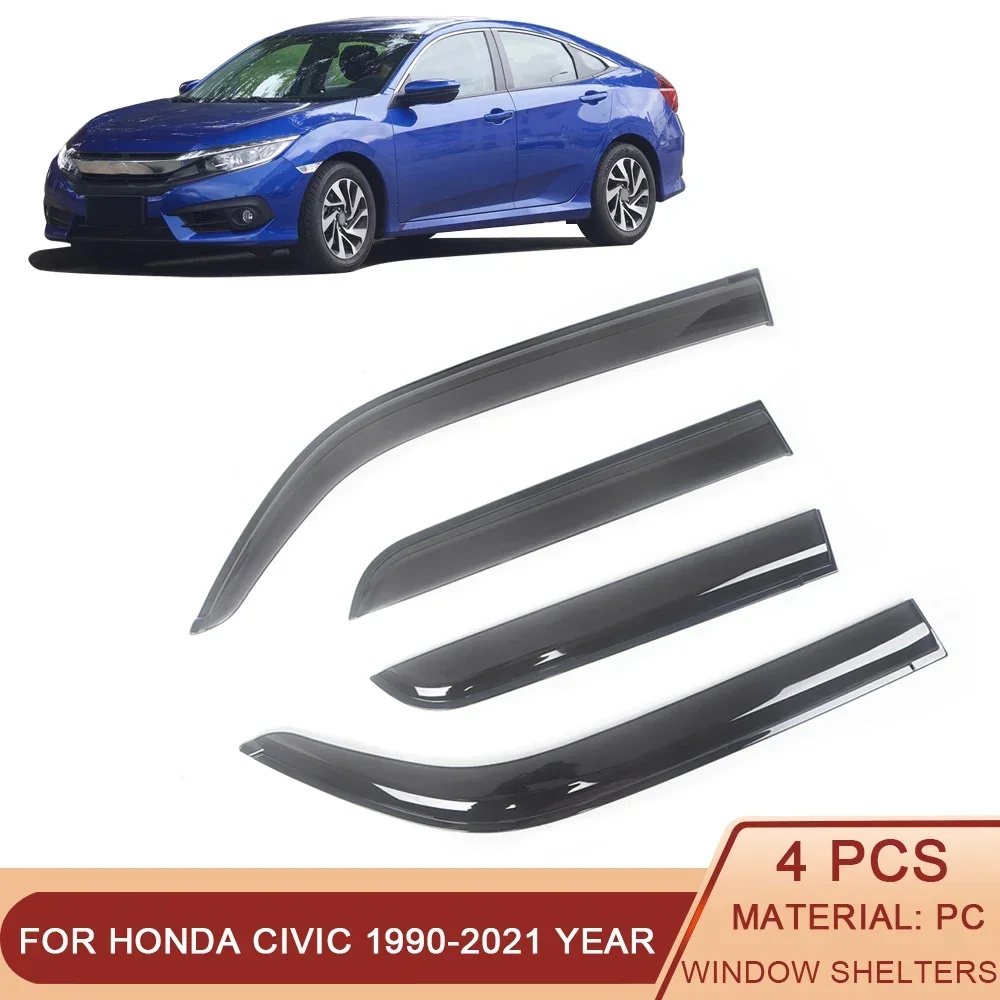 Ветровые дефлекторы для боковых окон Honda Civic FC FD FE 1996-2021