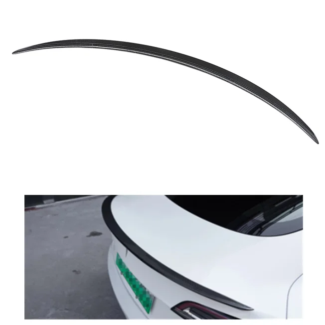 

Accessories Decoration DC Style Carbon Fiber Spoiler For Tesla Model 3 2017-2020 Rear Spoiler Tail Wing