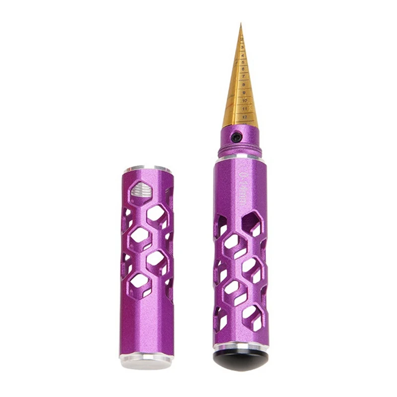 

Steel 0-14mm Scale Hole Puncher Reamer with Sleeve Universal Tool for RC Car Body Shell Gundam Model
