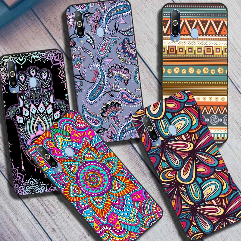 Indian Pattern Mandala For Samsung Galaxy A9 Pro 2019 Case Soft TPU Back Cover For Samsung A9Pro 2019 A 9 Pro Phone Cases A8S