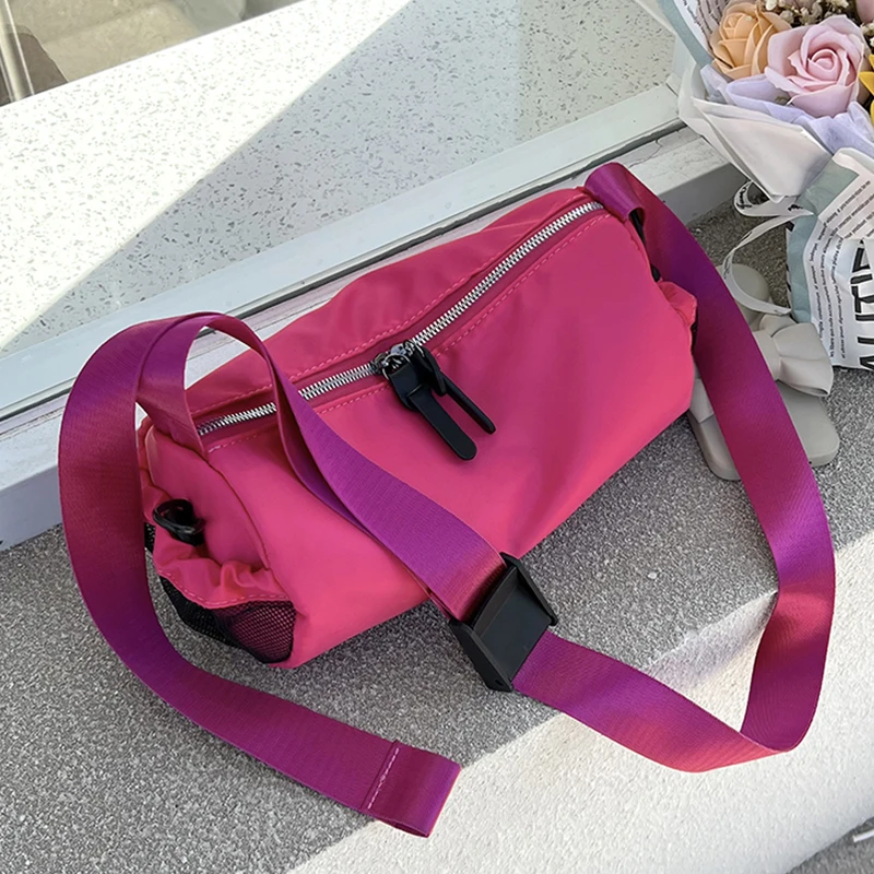 

Nylon casual Shoulder Side Bags for Women 2023 New In Vintage Large Capacity travel Solid pu Leather Crossbody Bag Handbags