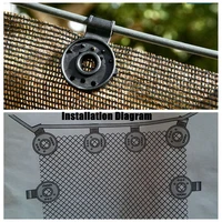 instant grommet outdoor greenhouse shade cloth sunshade net clip fence shading accessories garden tools plastic clips