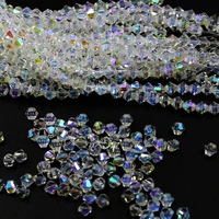 different size clear crystal ab bicone loose crystal beads for jewelry making diy glass beading accessories 3mm 4mm 5mm 6mm 8mm