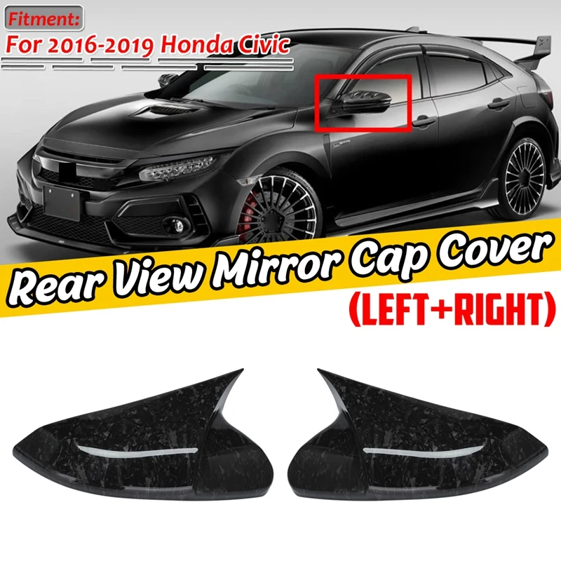 

Автомобильный кованый карбоновый чехол для дверного зеркала Honda Civic 2016-2021