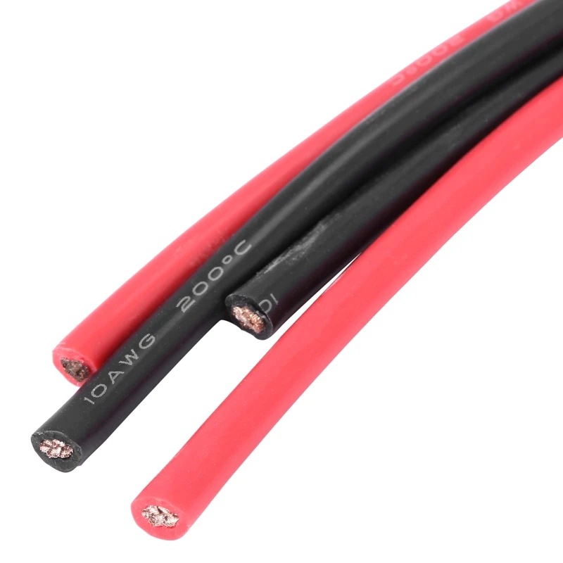 

4Pcs 10 Gauge Silicone Wire 10 Feet - 10 AWG Silicone Wire - Flexible Silicone Wire