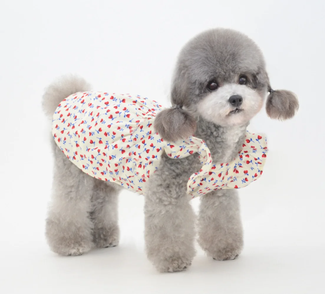 

Spring summer dog clothes puppy skirt