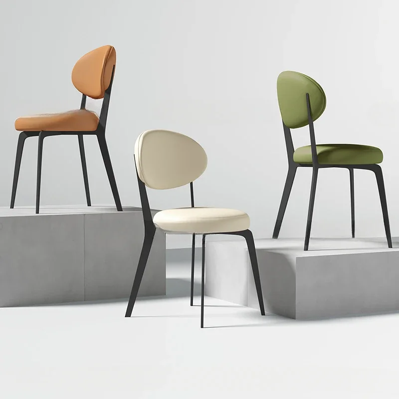 Современный акцент обеденный стол стул роскошные низкие продвинутые стулья