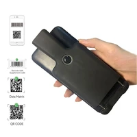 barcode scanner back clip bluetooth work phone portable barcode reader bluetooth function compatible 1d 2d qr scanner