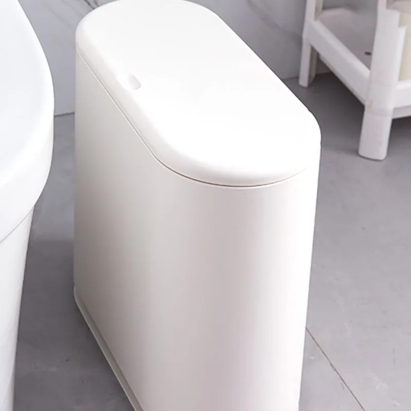 

Bathroom Narrow Trash Can Living Room Office Cover Portable Trash Can Designer Hotel Recycled De Cocina Bathroom Accessories Set