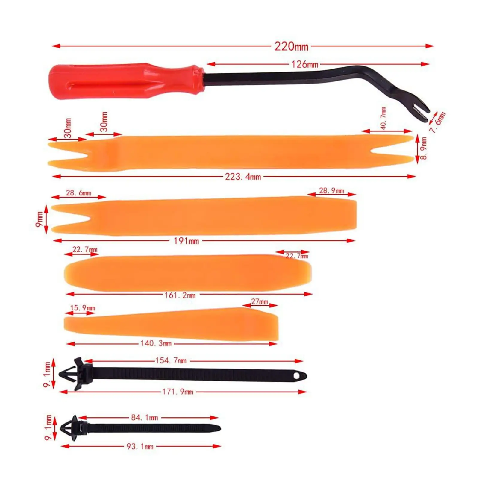 725 шт. автомобильные фиксаторы-зажимы