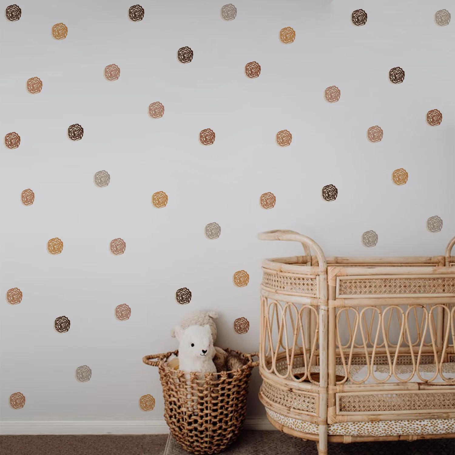 Мультяшные волнистые наклейки для гостиной детской комнаты самоклеящиеся на