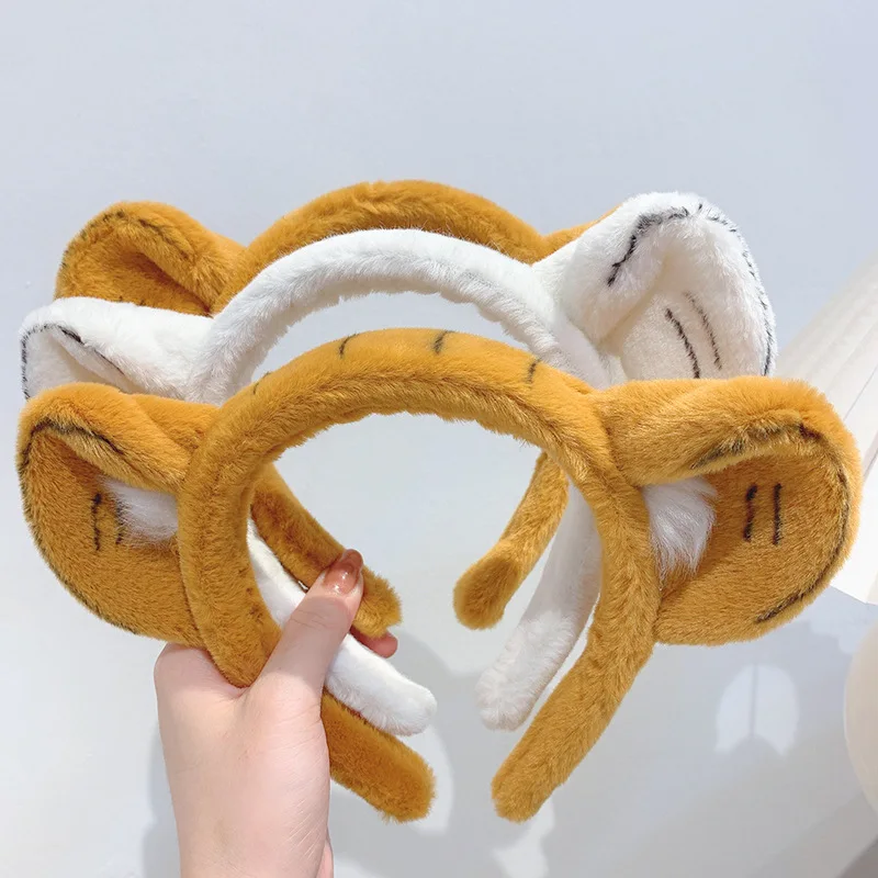 

Cartoon Tiger Design Style Hairband For Girls Toddler Hair Accessories Children Headbands Plush Headdress Kids Birthday Gifts