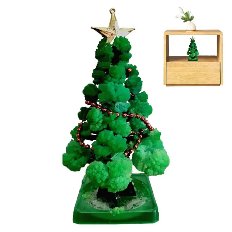 

Growing Crystal Christmas Tree Children DIY Feel The Magical Growth Of Decoration Tree Novelty Christmas Gift Boys Girls