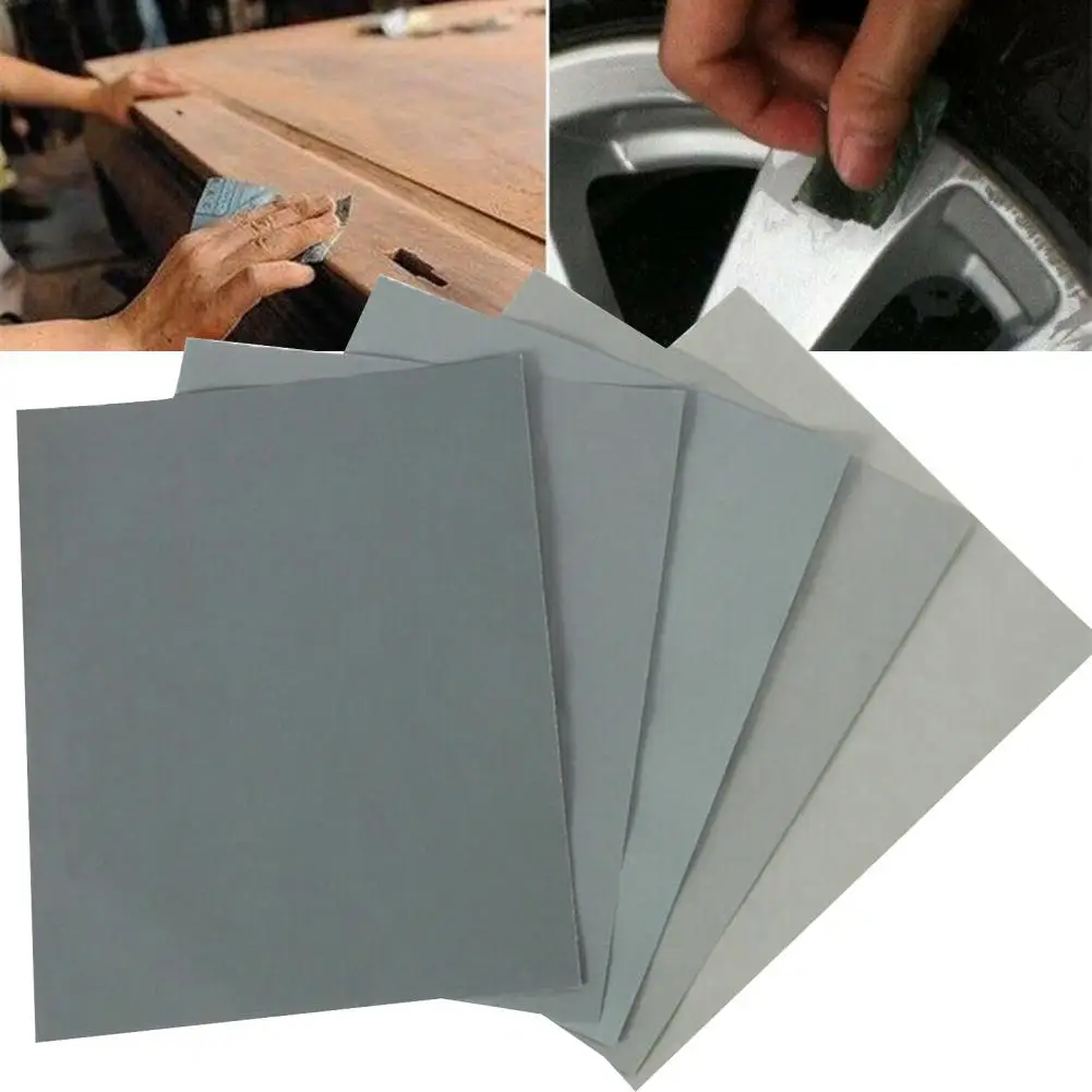 

Cut to Size Sandpaper High-quality Water Sandpaper Set for Car Paint 5pcs Durable Tear-resistant Wet Dry for Woodworking