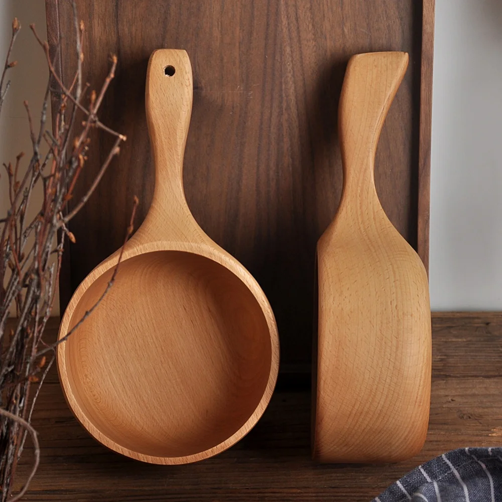 

Measuring Spoon Large Sauna Beech Water Ladle Kitchen Utensils