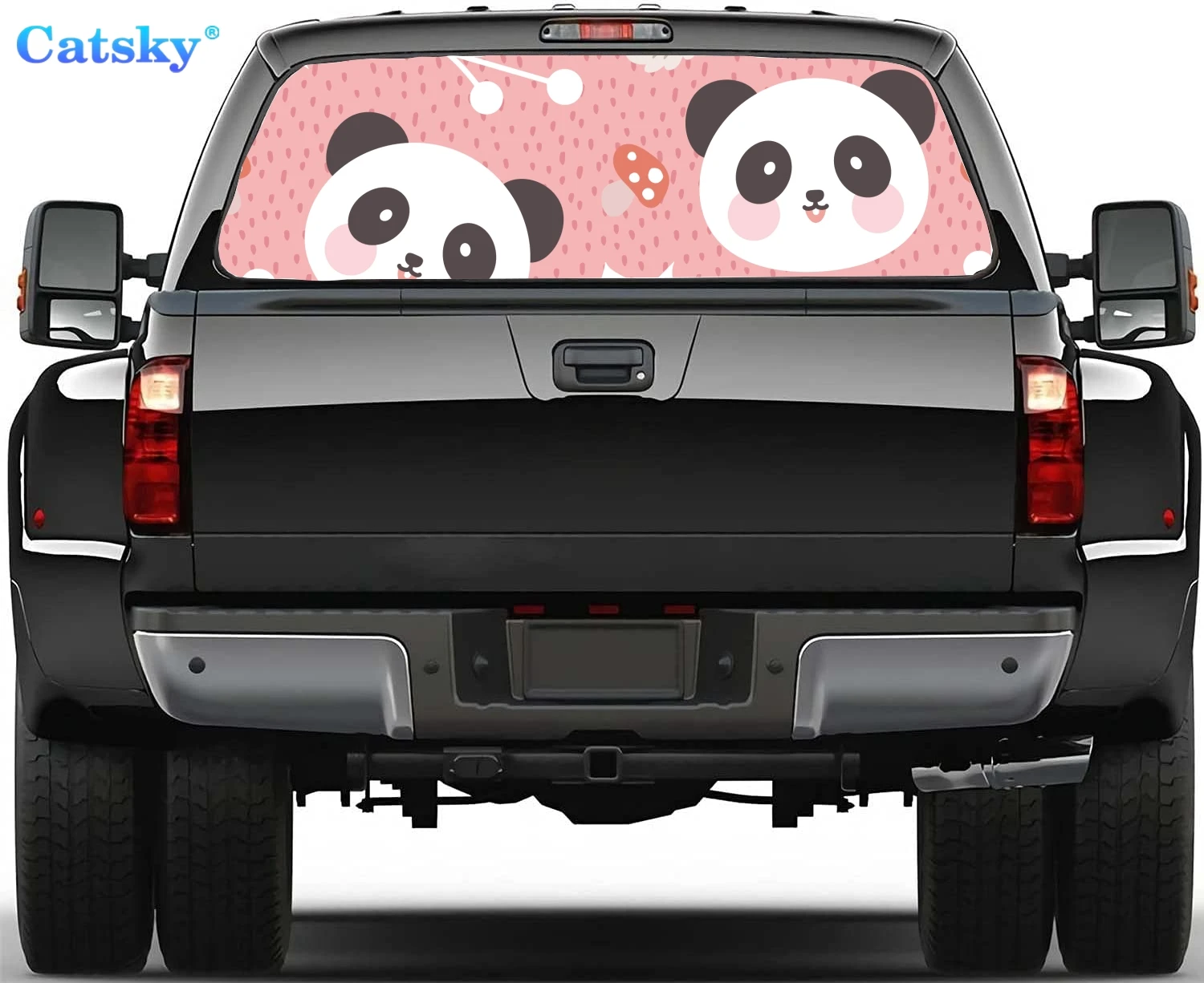 

Panda, panda animal,Car Rear Window Sticker Decoration,Perforated Window Film Decals for Truck Back Windshield,Decor for Car,