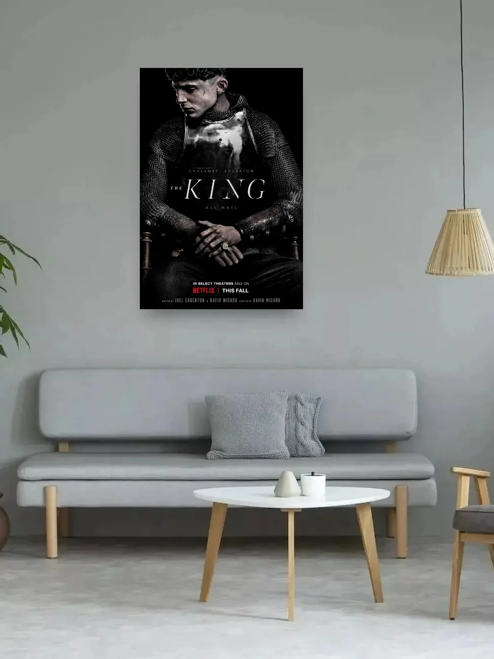 THE KING NETFLIX TIMOTHEE CHALAMET Movie шелковый постер с художественным принтом домашний декор