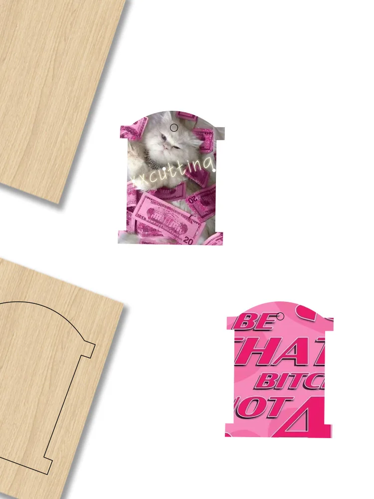 

BH119*7 Inch pig Bow Holder Wooden Dies Suitable For Most Cutting Machine