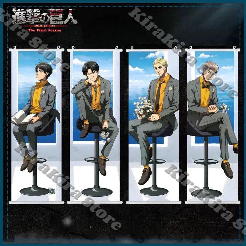 Атака Титанов Эрен Йегер плакаты фотографии настенные картины Жан Кирштейн