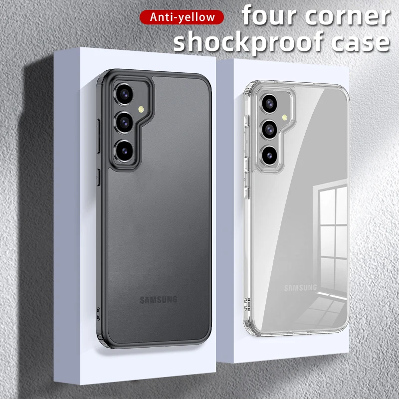 Чехол для телефона из ТПУ + полиэтилена Samsung Galaxy S24 FE S24FE S 24 прозрачный