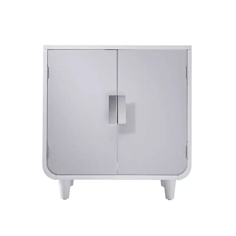 Dyad Wooden Cat Litter Box, Alpine White