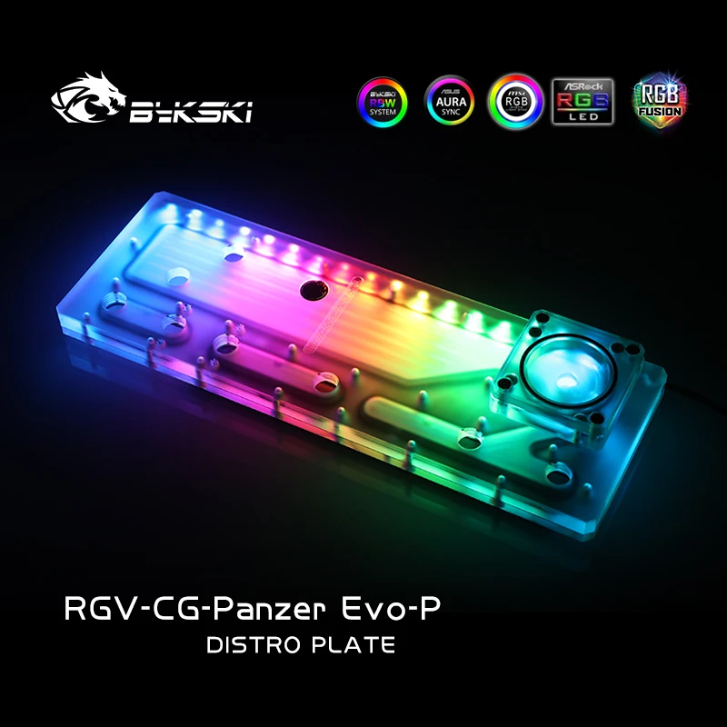 

Bykski Distro Plate For COUGAR Panzer Evo Case,Acrylic Water Pump Reservoir For PC Cooling 12V/5V RGB SYNC,RGV-CG-Panzer Evo-P