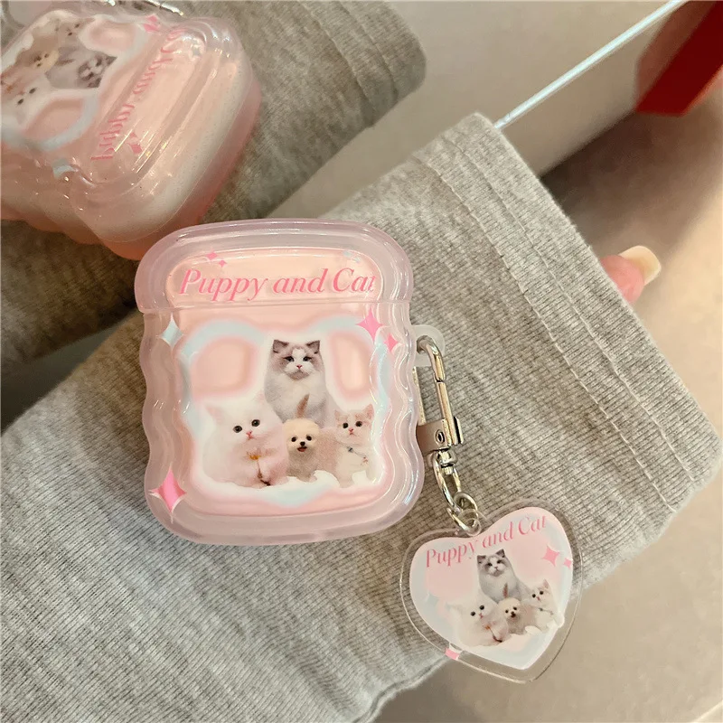 

Силиконовые беспроводные наушники TouFen для AirPods cute cat применимые Чехлы 2 поколения для apple bluetooth