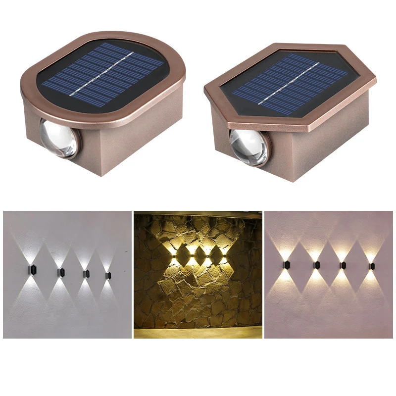 

ZK20 Solar Light Waterproof Solar Led Light Outdoor Sunlight Lamp for Garden Street Landscape Balcony Decor Solar Wall Lamp