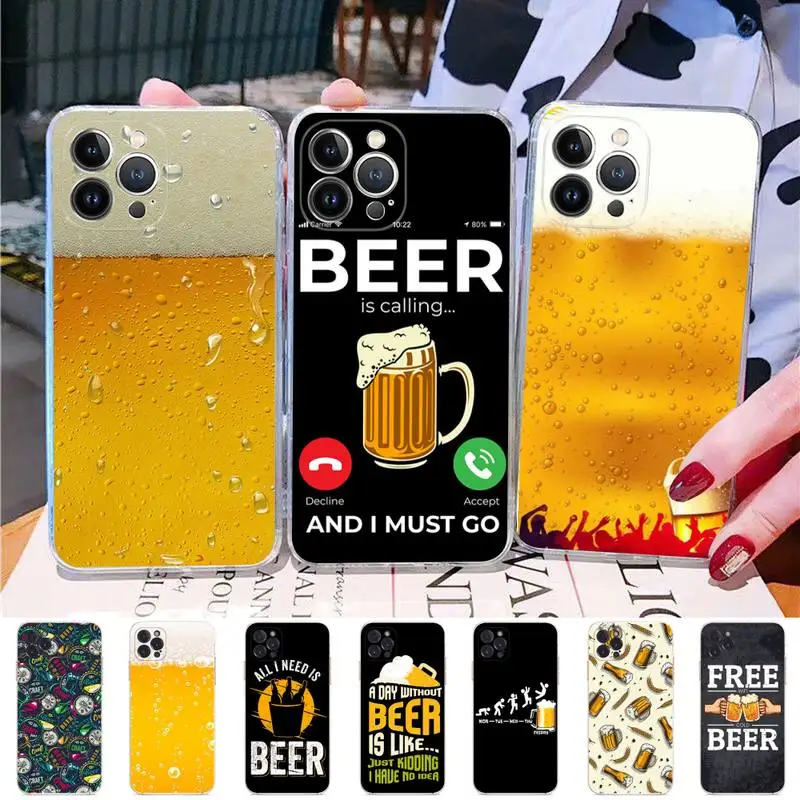 

World Beers Alcohol Summer Bubble Phone Case Silicone Soft for iphone 14 13 12 11 Pro Mini XS MAX 8 7 6 Plus X XS XR Cover