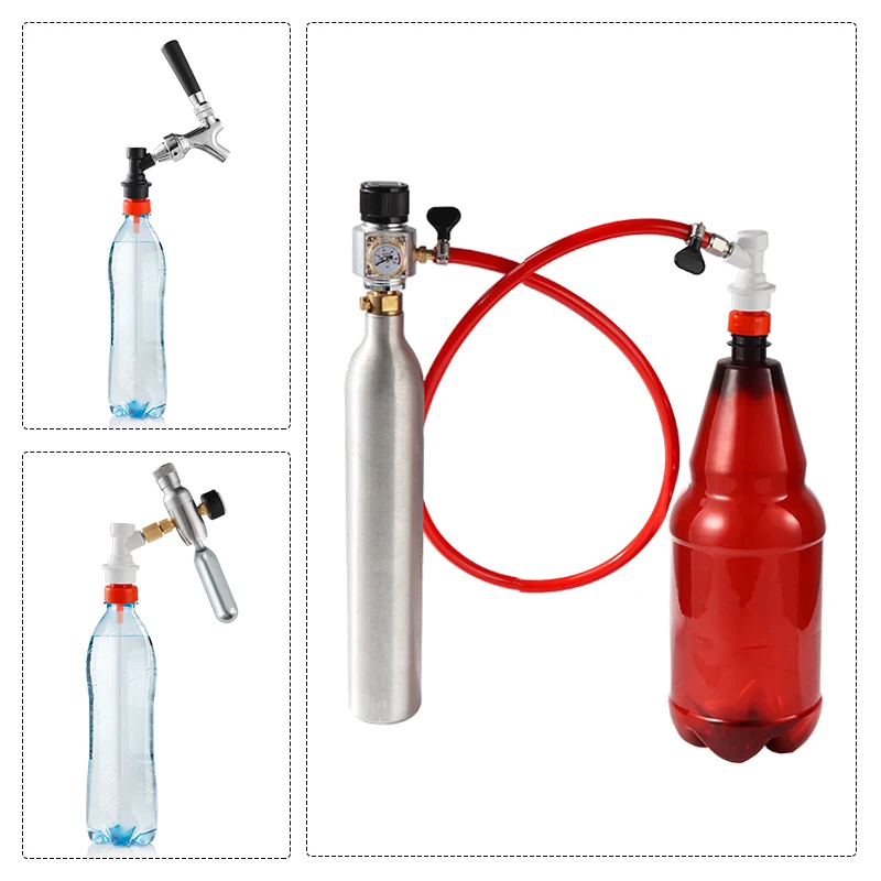 Plastic Carbonation Cap, Homebrew Simple PET Bottle Carbonation Tools,Ball Lock Connection DIY Making Soda Water Carbonated Beer images - 6
