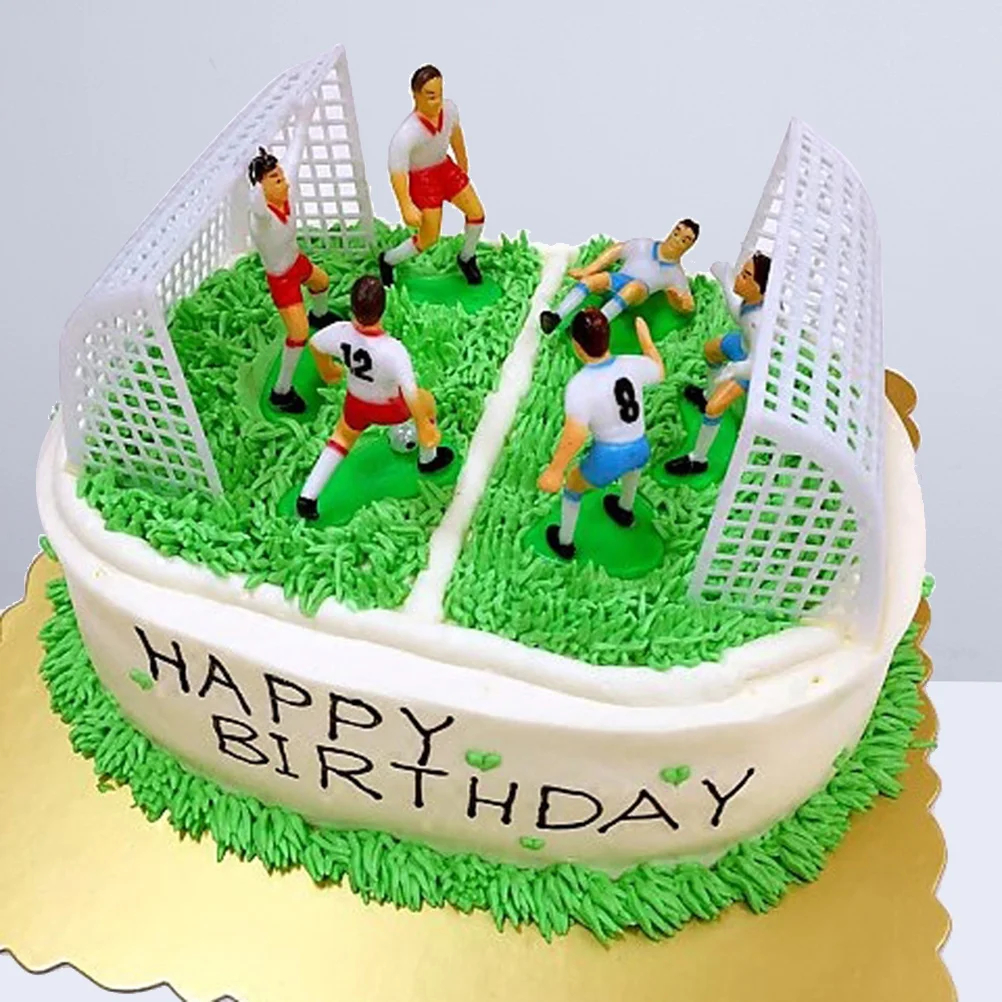 

Decorations Party Soccer Football Birthday Supplies Cake Themedstuff Pastel Artificial Fooddisplay Desserts Simulated Props