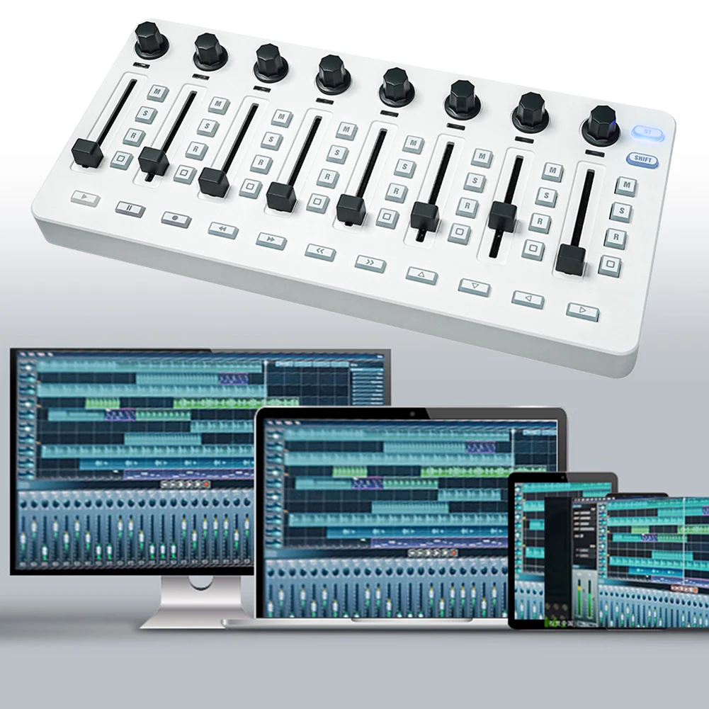 Микшерная консоль MIDI для беспроводного MIDI-контроллера M-VAVE BT Пластиковое