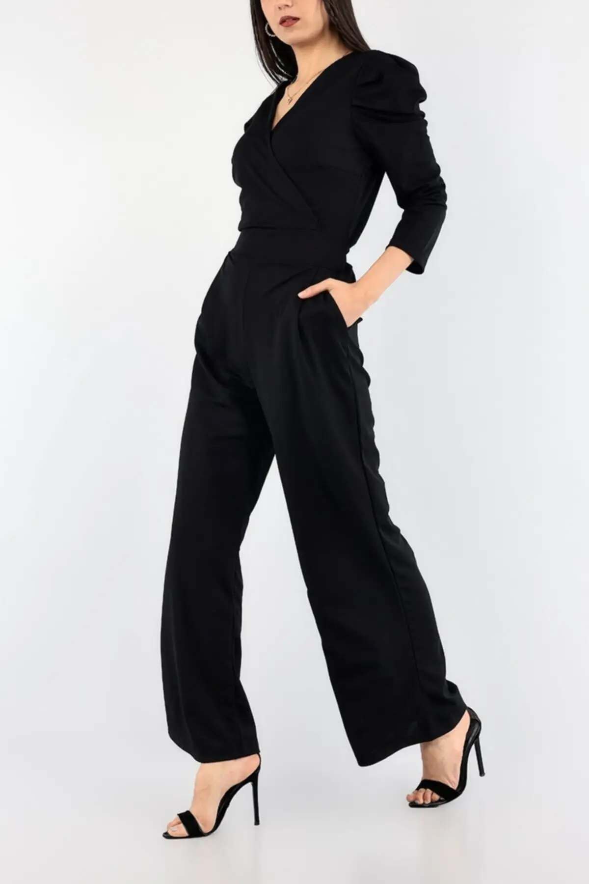 

Women's Overalls Self Belted & Pocketed Hot Style Quality Fabric Sleeveless Baggy Trousers Casual Jumpsuit