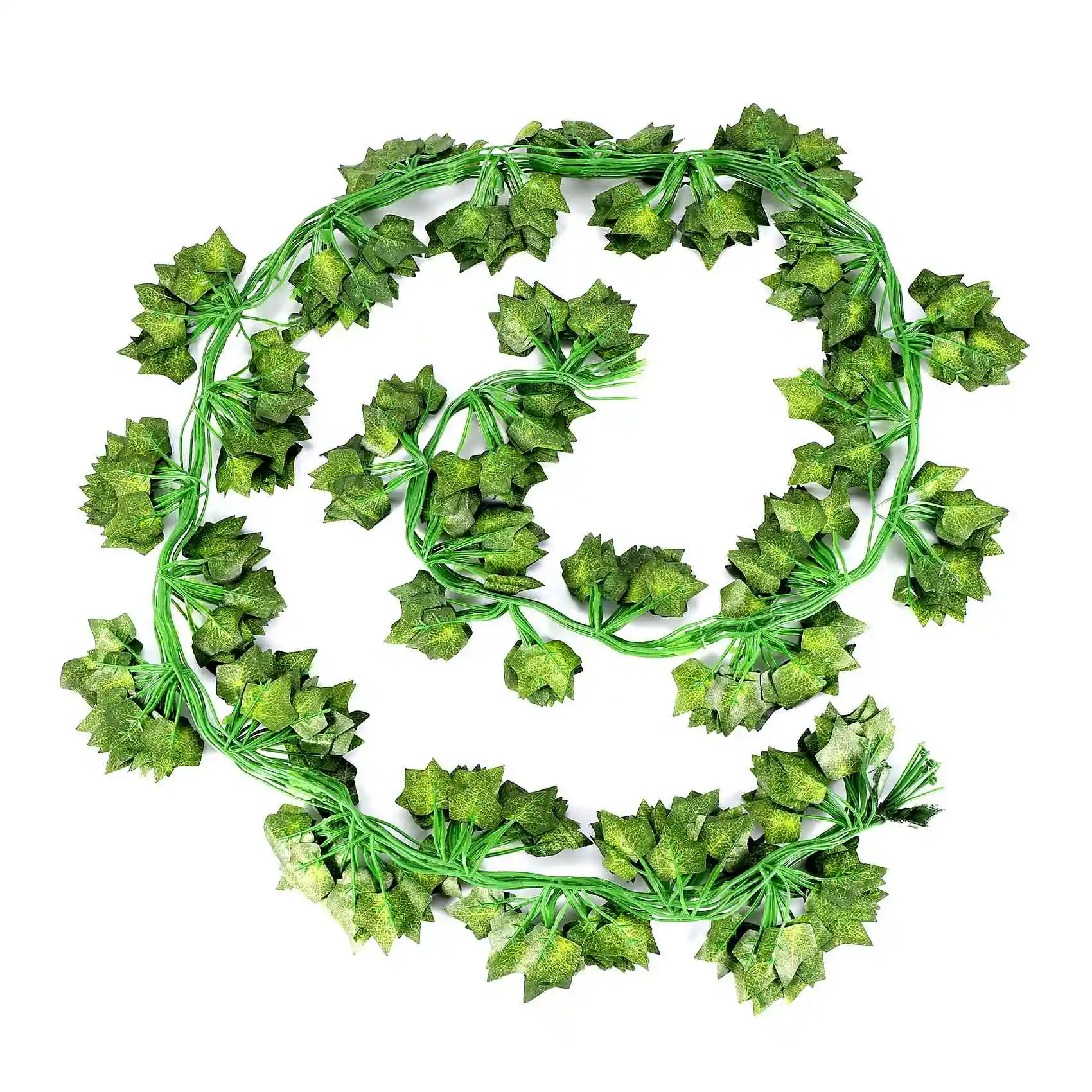 

12 Packs of Artificial Ivy Leaf Plant Vine Hanging Wreath Fake Bougainvillea Home Garden Office Wall Decoration Green
