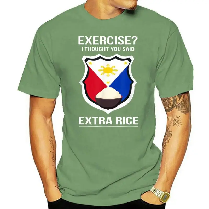 

Funny Filipina Filipino Food Joke Rice Philippines T-Shirt Tops & Tees Plain 3D Style Cotton Men Top T-Shirts Printed On