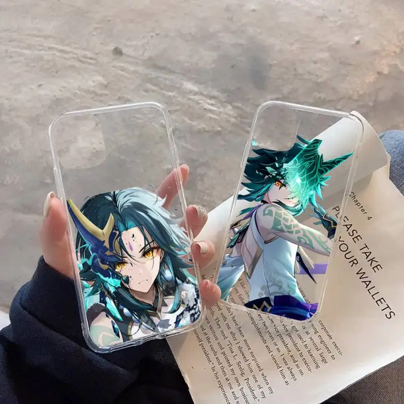 

Xiao Genshin Impact Game Phone Case Transparent soft For iphone 12 11 13 7 8 6 s plus x xs xr pro max mini