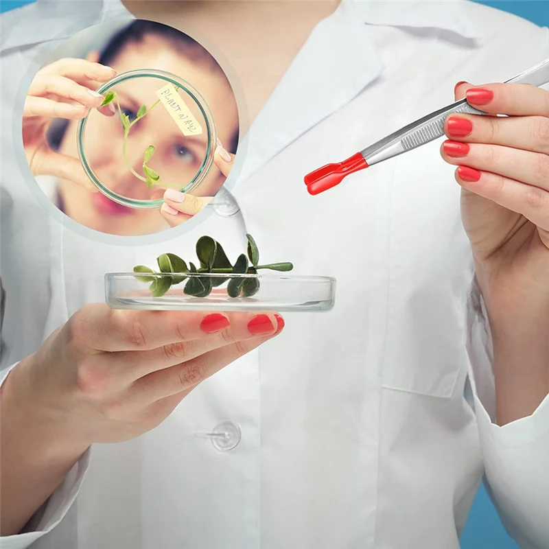 3 шт. пинцеты с резиновыми наконечниками набор пинцетов ПВХ покрытием резиновые