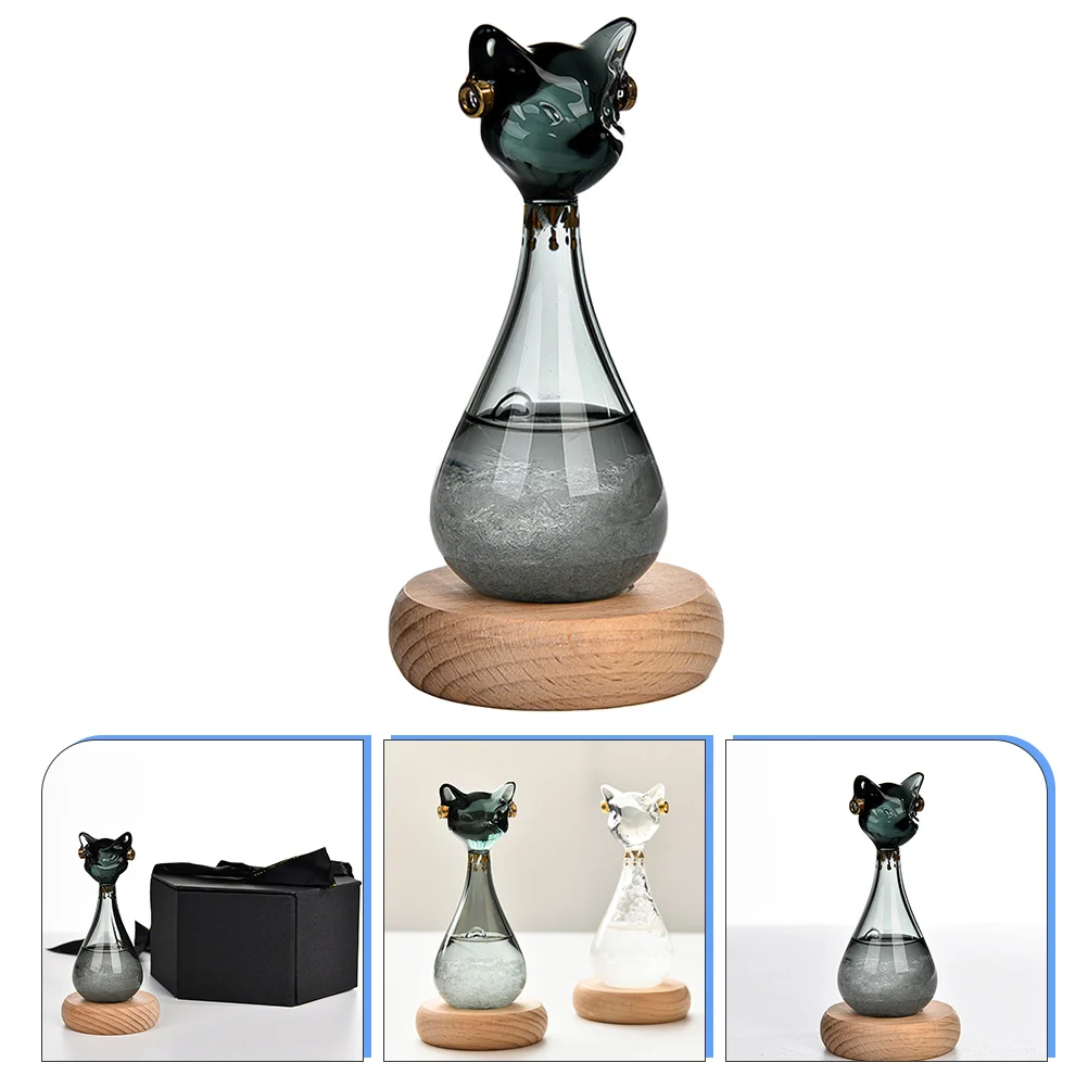 

Стеклянная бутылка с изображением египетского кота