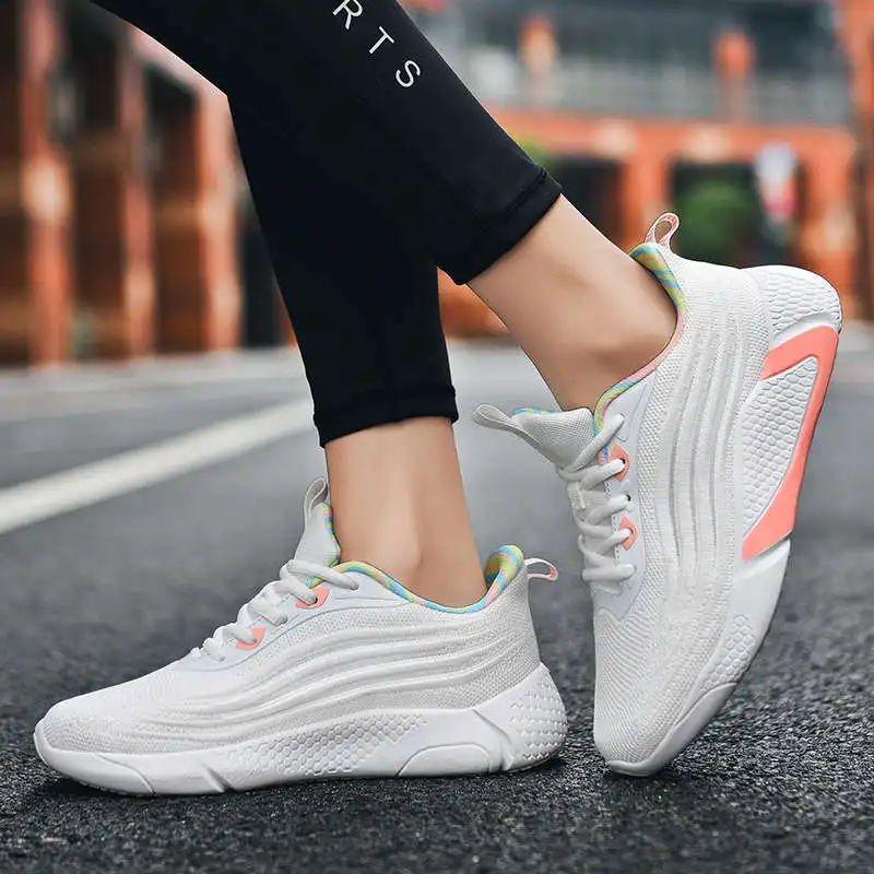 

Stockings Sneakers For Girls Jooging Sport Shoes Women Wonan Womens Running Shoes Sapatillas Girls Sports Shoes Green Tennis