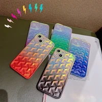 laser 3d pattern imd gradient discolour phone case for iphone 11 promax 13 12 pro max xr x xs max back cover