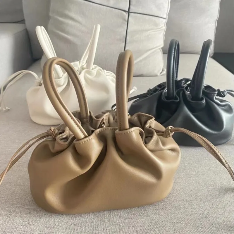 Сумка-хобо UKF женская однотонная дизайнерский саквояж с верхней ручкой сумочка