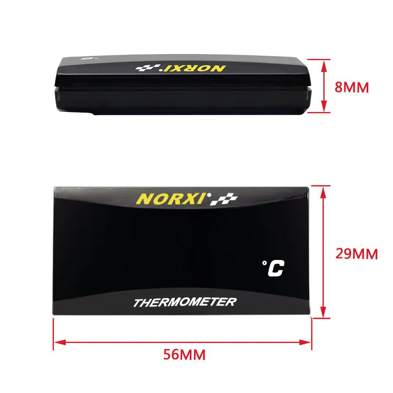 Фото Датчики температуры для VESPA GTS TMAX 530 500 NMAX PCX FORZA 350 XMAX 300 400 KOSO цифровой дисплей датчик мотоциклетный термометр №5