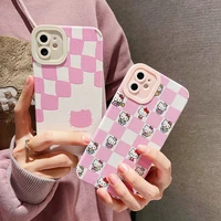 hello kitty cute cartoon phone cases for iphone 13 12 11 pro max xr xs max 8 x 7 se 2022 lady girl soft silicone cover gift