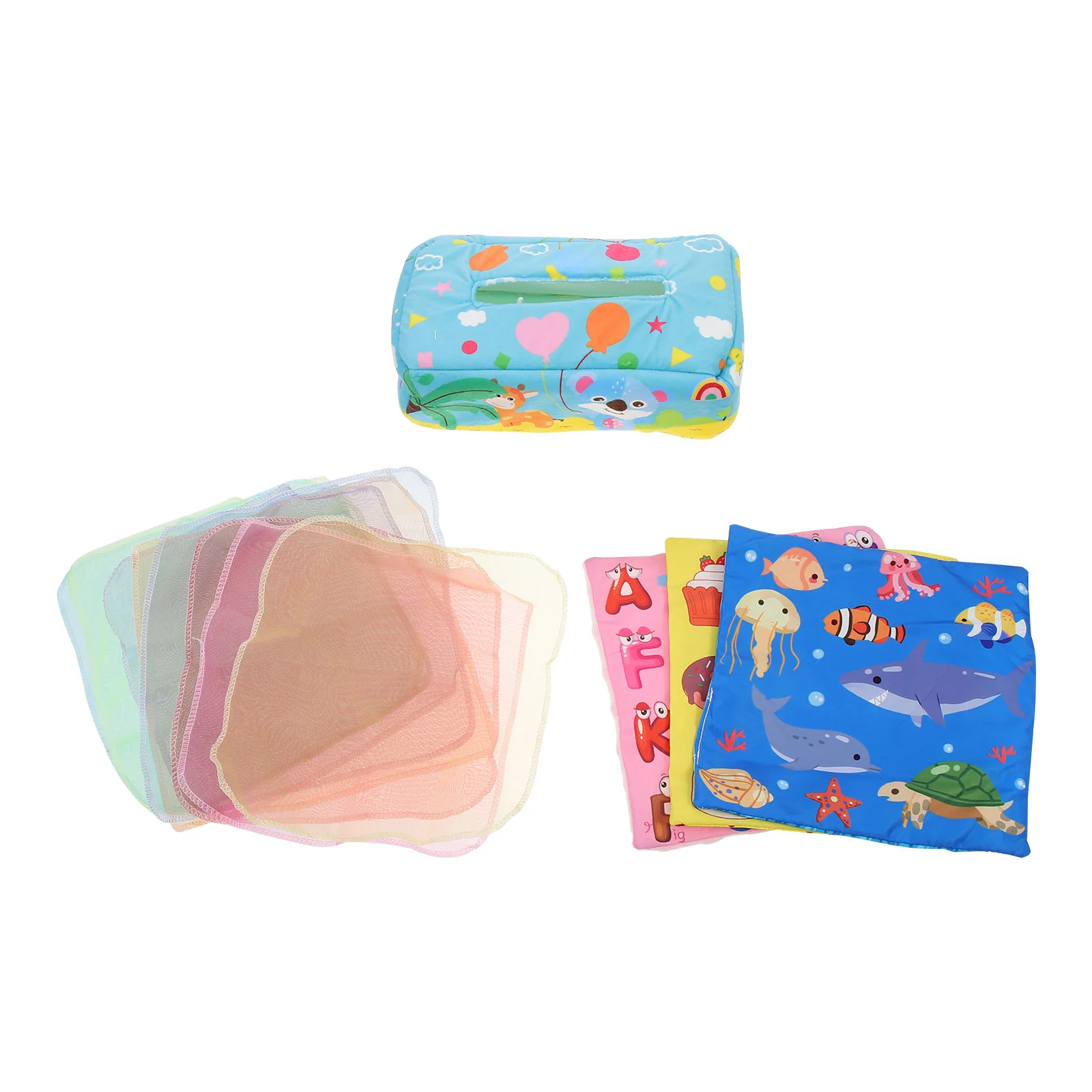 

1 Set of Toddler Sensory Plaything Baby Pulling Tissue Simulation Tissue Box