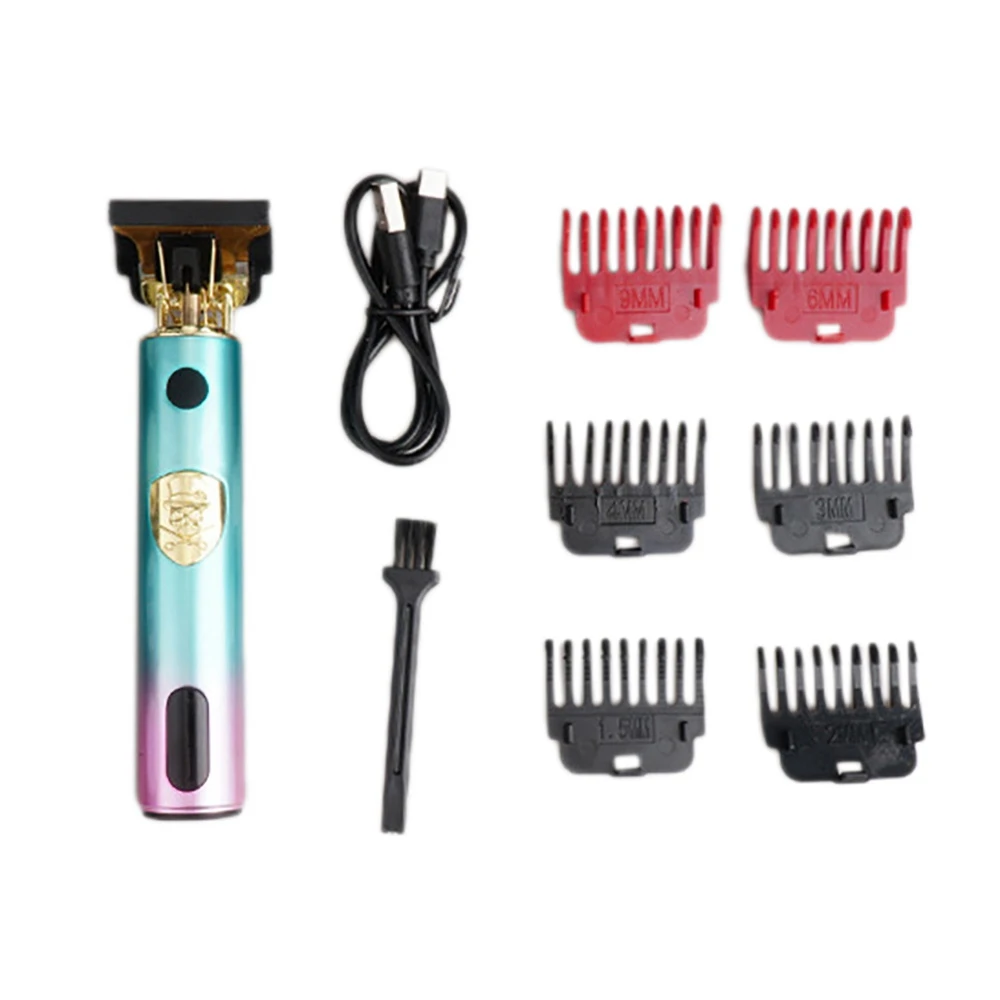 

Новая USB-машинка для стрижки волос T9, Мужская бритва, триммер для мужчин, профессиональный триммер для бороды (B)