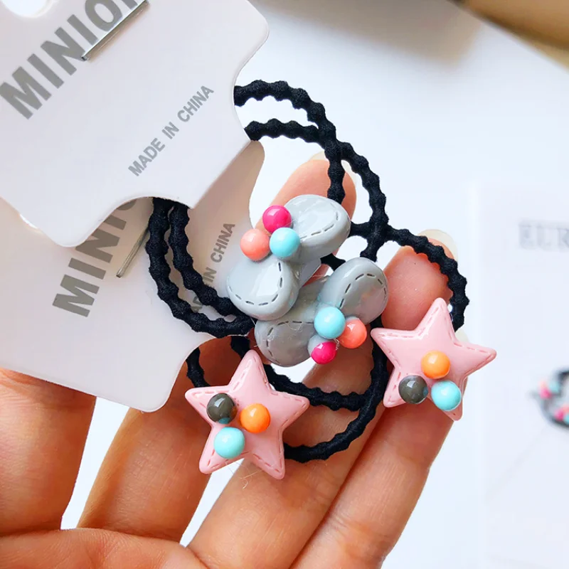 

Новинка детское кольцо для волос Красочный милый галстук-бабочка резинки для девочек эластичные аксессуары для волос Тиара для волос