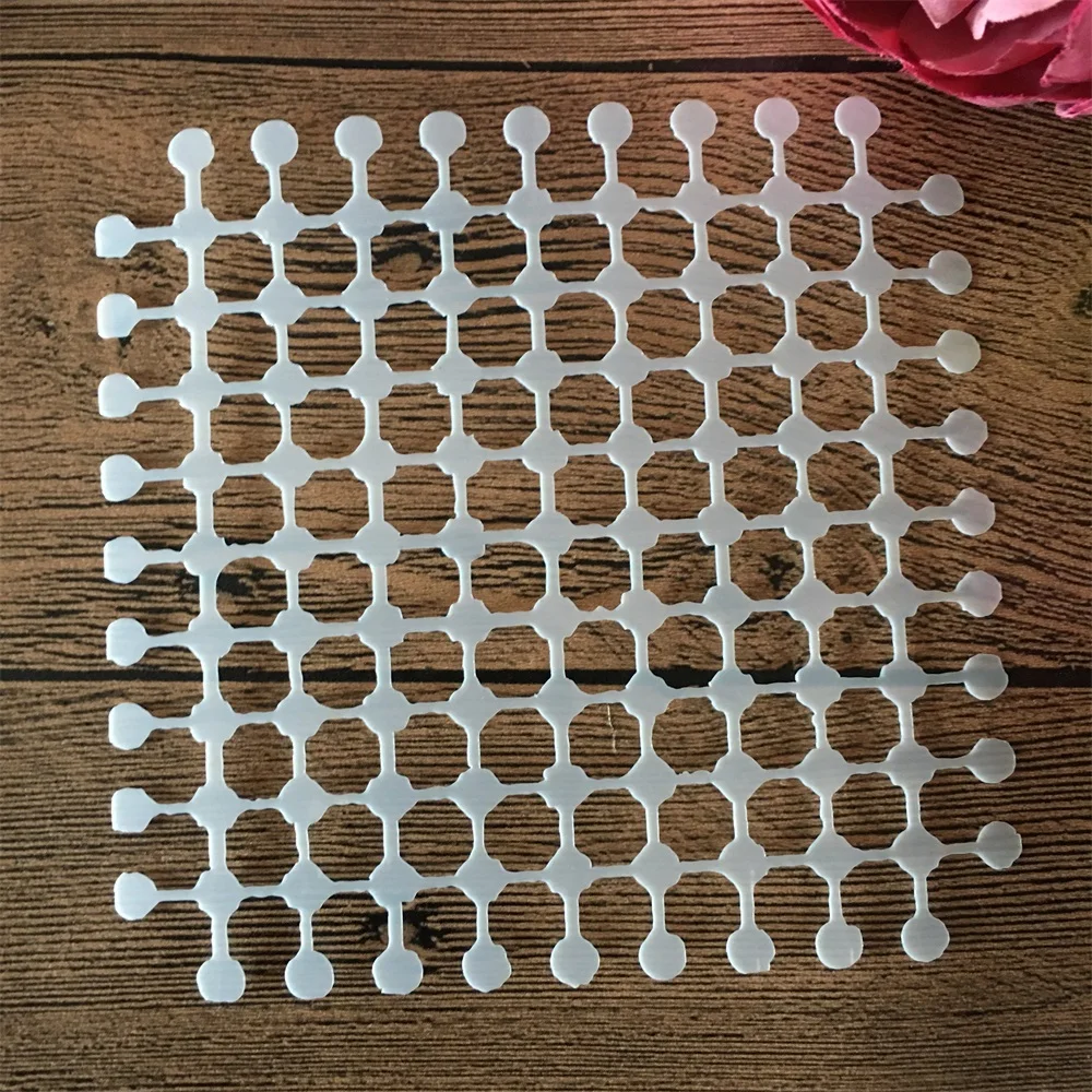 

13*13cm Irregular Grid Dot Line DIY Layering Stencils Painting Scrapbook Coloring Embossing Album Decorative Template