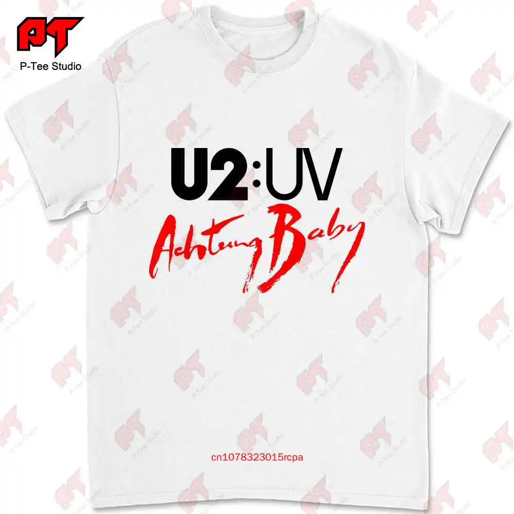 Achtung Baby U2 Uv футболка черный или белый музыкальный Тур FYVI