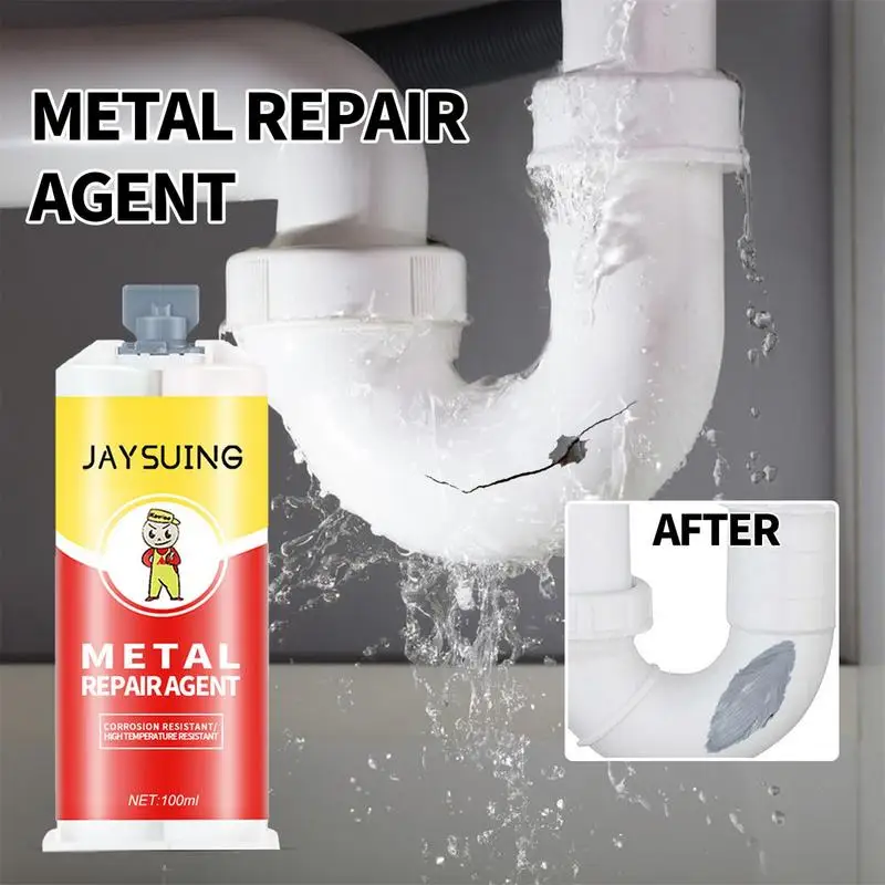 

Metal Repair Glue Adhesive Welding Industrial Glue Heat Resistance Strong Bond Sealant Repair Agent Cold Weld Metal Repair