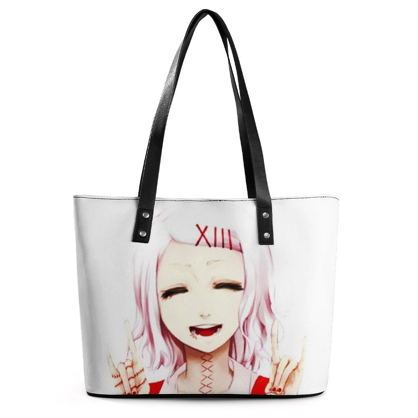 

Juuzou Suzuya счастливые плечевые сумки "Улыбка" дамская сумка Tote Tokyo Ghoul современная сумка через плечо дизайнерская сумка из искусственной кожи